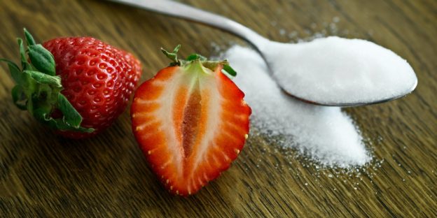 strawberries and sugar