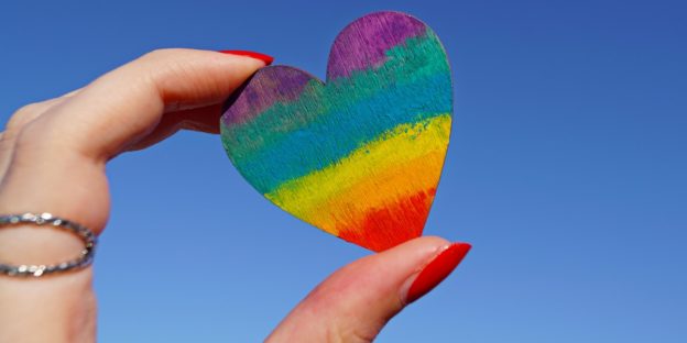 LGBT+ rainbow heart
