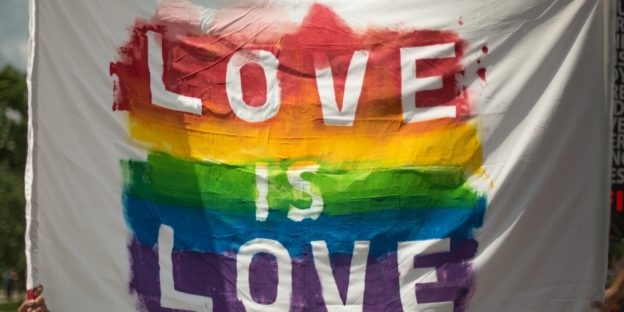 pride month love is love flag