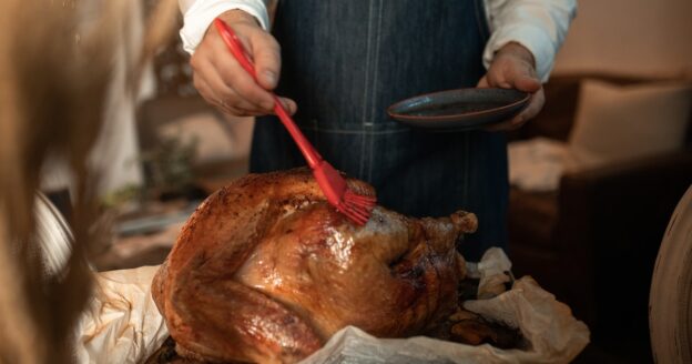 Turkey dinner on Thanksgiving