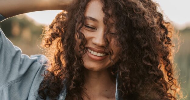 happy smiling woman in recovery